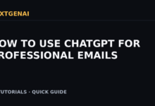 How to Use ChatGPT for Professional Emails