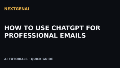 How to Use ChatGPT for Professional Emails